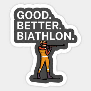 Good Better Biathlon Sticker